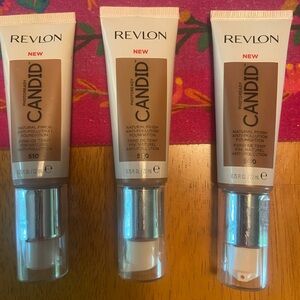 Revlon Candid Foundation - Shades 510 Cappuccino, 530 Pecan 550 Mocha You Choose